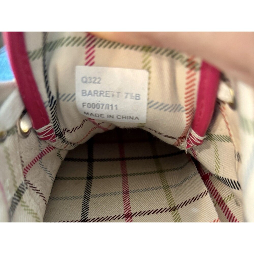 Coach Barrett Monogram Khaki Brown Pink Canvas Low Top Sneaker Tennis Shoe 7.5B - Picture 8 of 10